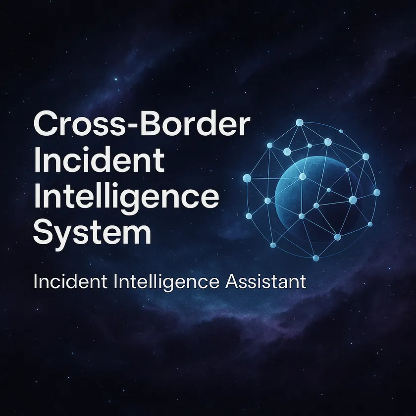 Représentation visuelle d'un réseau d'incidents transfrontaliers connectés